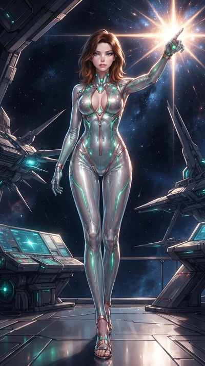 score_9, masterpiece, best quality, ultra-detailed, high-budget anime keyframe, editorial fashion photography, tasteful artistic composition, Korean woman. low angle full-body shot from head to toe showing her feet, filling the entire 9:16 vertical f