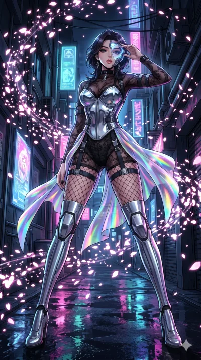 score_9, masterpiece, best quality, ultra-detailed, High-budget Anime Keyframe, vibrant colors, fluid line-art, expressive lighting, cinematic composition, Ufotable-style visual effects, top-tier animation quality, Korean woman with idol-like refined