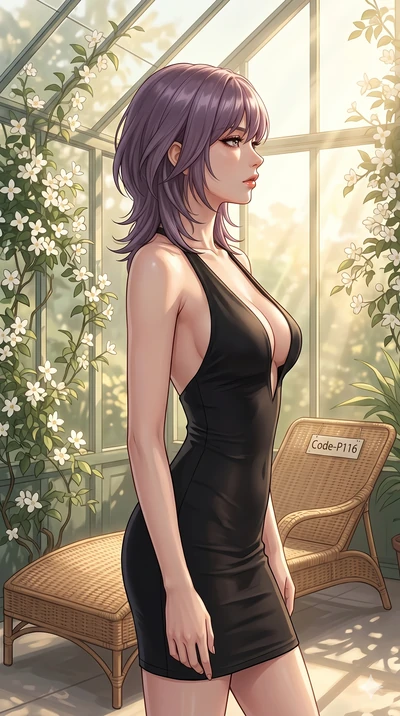 score_9, masterpiece, best quality, ultra-detailed, high-budget anime keyframe, editorial fashion photography, tasteful artistic composition, Japanese woman. cowboy shot from the thighs up, character and outfit filling the frame for maximum editorial