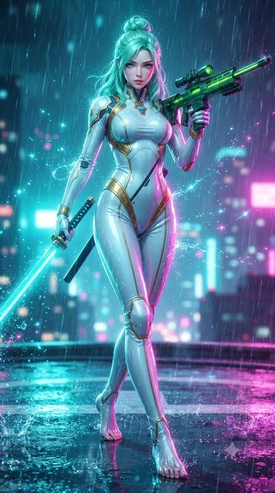 score_9, masterpiece, best quality, ultra-detailed, high-budget anime keyframe, editorial fashion photography, tasteful artistic composition, Japanese woman. low angle full-body shot from head to toe showing her feet, filling the entire 9:16 vertical