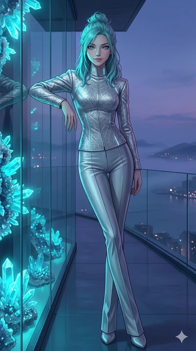 score_9, masterpiece, best quality, ultra-detailed, high-budget anime keyframe, editorial fashion photography, tasteful artistic composition, Japanese woman. cowboy shot from the thighs up, character and outfit filling the frame for maximum editorial