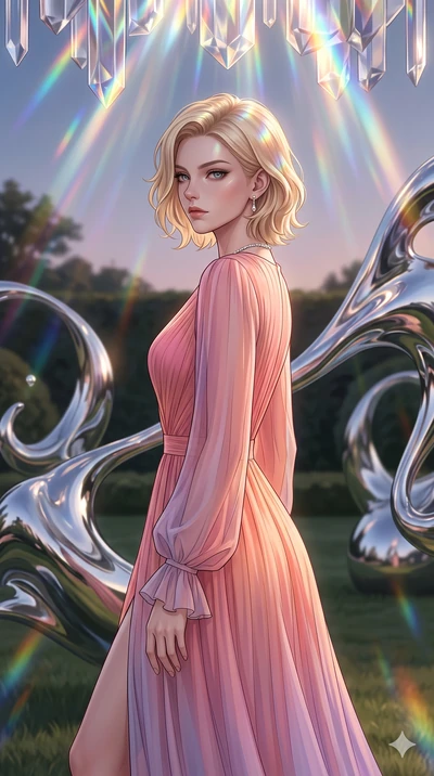 score_9, masterpiece, best quality, ultra-detailed, high-budget anime keyframe, editorial fashion photography, tasteful artistic composition, Caucasian woman, strictly human ears. close-up cowboy shot from the waist and thighs up, the character domin