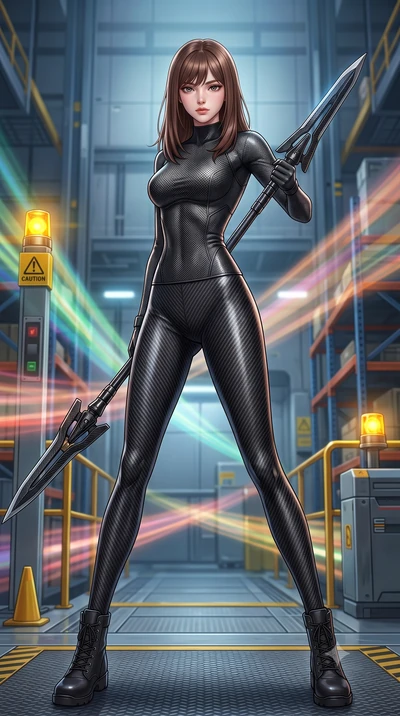 score_9, masterpiece, best quality, ultra-detailed, high-budget anime keyframe, editorial fashion photography, tasteful artistic composition, Korean woman. low angle full-body shot from head to toe showing her feet, filling the entire 9:16 vertical f