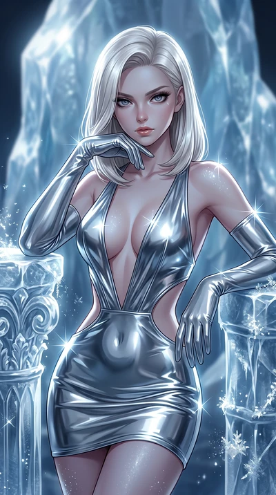 score_9, masterpiece, best quality, ultra-detailed, high-budget anime keyframe, editorial fashion photography, tasteful artistic composition, Caucasian woman. close-up cowboy shot from the waist and thighs up, the character dominates the composition,