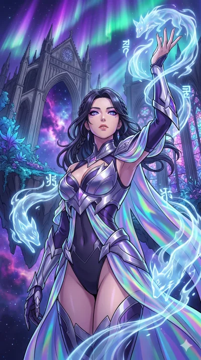 score_9, masterpiece, best quality, ultra-detailed, High-budget Anime Keyframe, vibrant colors, fluid line-art, expressive lighting, cinematic composition, Ufotable-style visual effects, top-tier animation quality, Korean woman with idol-like refined