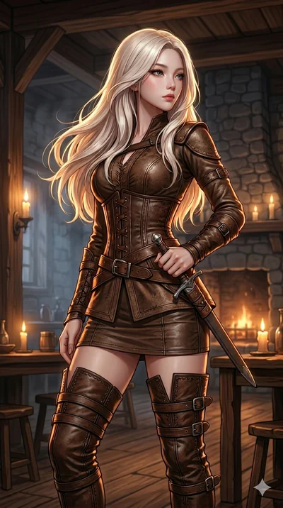 score_9, masterpiece, best quality, ultra-detailed, high-budget anime keyframe portrait, an incredibly beautiful Caucasian anime girl with pale skin anime girl. Low angle cowboy shot filling the frame. She has an absolutely cute and compact proportio