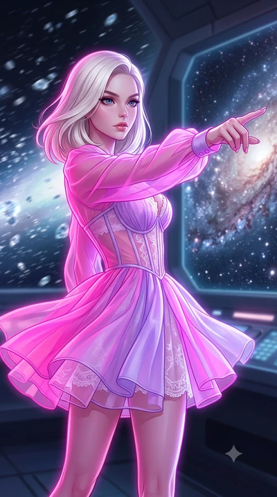 score_9, masterpiece, best quality, ultra-detailed, high-budget anime keyframe, editorial fashion photography, tasteful artistic composition, Caucasian woman, strictly human ears. close-up cowboy shot from the waist and thighs up, the character domin