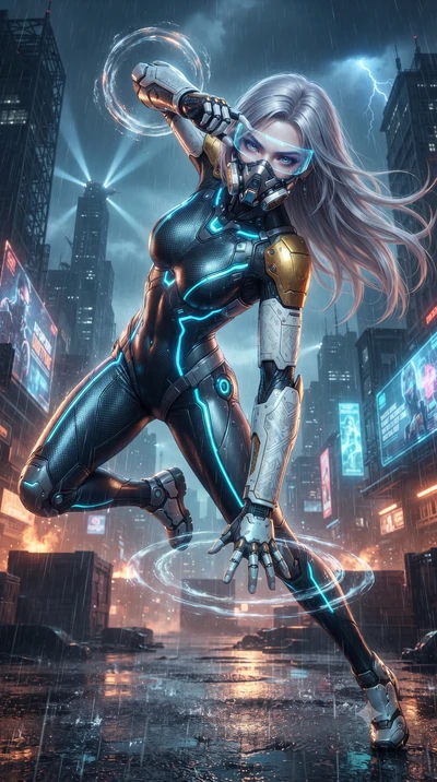 score_9, masterpiece, best quality, ultra-detailed, high-budget anime keyframe, editorial fashion photography, tasteful artistic composition, Caucasian woman. low angle full-body shot from head to toe showing her feet, filling the entire 9:16 vertica