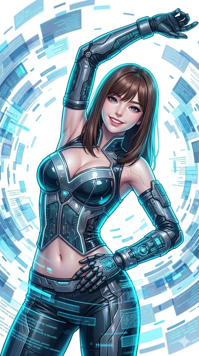 score_9, masterpiece, best quality, ultra-detailed, high-budget anime keyframe, editorial fashion photography, tasteful artistic composition, Korean woman. Upper body close-up from the thighs up, character filling the screen for maximum presence. She