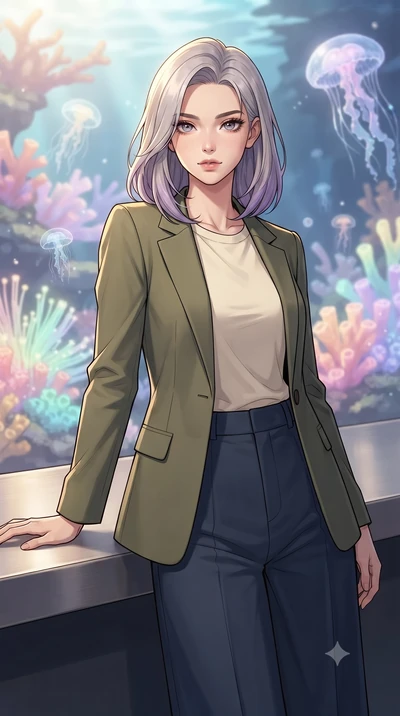 score_9, masterpiece, best quality, ultra-detailed, high-budget anime keyframe, gorgeous anime illustration, with clean line-art and distinct ink outlines, Caucasian woman, strictly human ears. close-up cowboy shot from the waist and thighs up, the c