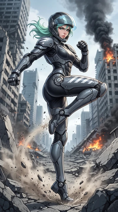 score_9, masterpiece, best quality, ultra-detailed, high-budget anime keyframe, semi-realistic 3D game render, editorial fashion photography, tasteful artistic composition, Japanese woman. low angle full-body shot from head to toe showing her feet, f