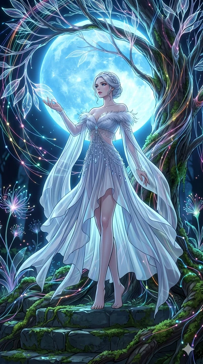 score_9, masterpiece, best quality, ultra-detailed, High-budget Anime Keyframe, vibrant colors, fluid line-art, expressive lighting, cinematic composition, Ufotable-style visual effects, top-tier animation quality, Caucasian woman with pale skin and 