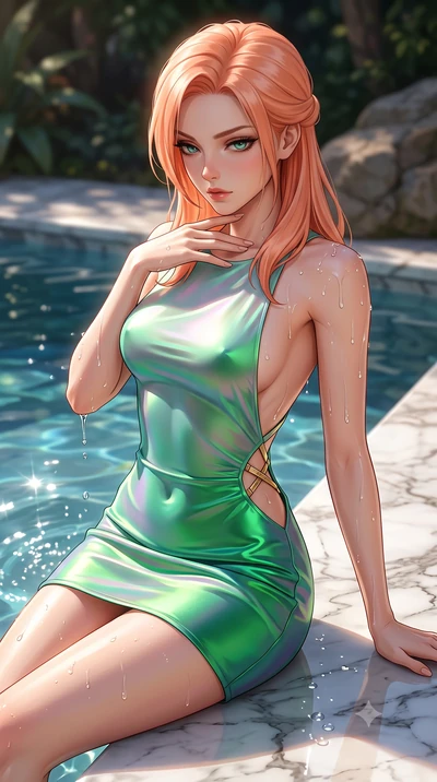 score_9, masterpiece, best quality, ultra-detailed, high-budget anime keyframe, semi-realistic 3D game render, editorial fashion photography, tasteful artistic composition, Japanese woman. close-up cowboy shot from the waist and thighs up, the charac