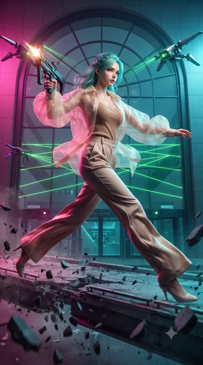 score_9, masterpiece, best quality, ultra-detailed, high-budget anime keyframe, editorial fashion photography, tasteful artistic composition, realistic cosplay photography, Japanese woman. low angle full-body shot from head to toe showing her feet, f