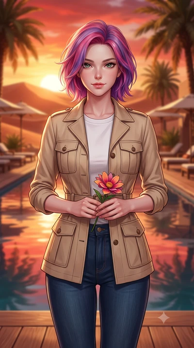 score_9, masterpiece, best quality, ultra-detailed, high-budget anime keyframe, editorial fashion photography, tasteful artistic composition, Caucasian woman woman. close-up cowboy shot from the waist and thighs up, the character dominates the compos