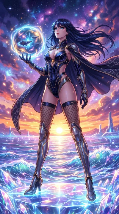 score_9, masterpiece, best quality, ultra-detailed, High-budget Anime Keyframe, vibrant colors, fluid line-art, expressive lighting, cinematic composition, Ufotable-style visual effects, top-tier animation quality, Japanese woman with delicate and el
