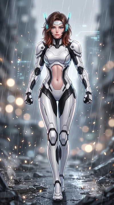 score_9, masterpiece, best quality, ultra-detailed, high-budget anime keyframe, semi-realistic 3D game render, editorial fashion photography, tasteful artistic composition, Korean woman. low angle full-body shot from head to toe showing her feet, fil