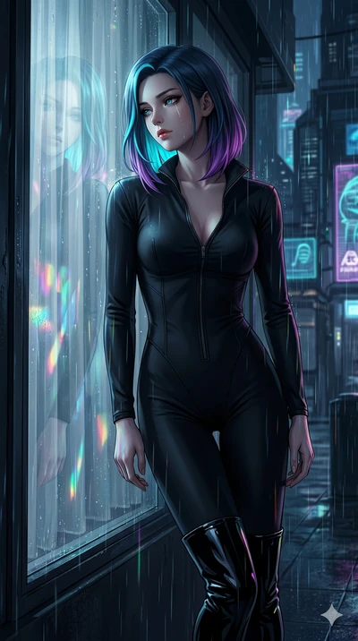 score_9, masterpiece, best quality, ultra-detailed, high-budget anime keyframe, editorial fashion photography, tasteful artistic composition, Caucasian woman, strictly human ears. cowboy shot from the thighs up, character and outfit filling the frame