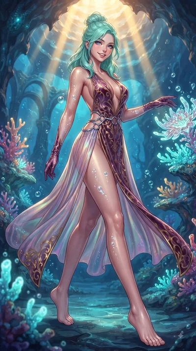 score_9, masterpiece, best quality, ultra-detailed, high-budget anime keyframe, editorial fashion photography, tasteful artistic composition, Japanese woman. low angle full-body shot from head to toe showing her feet, filling the entire 9:16 vertical