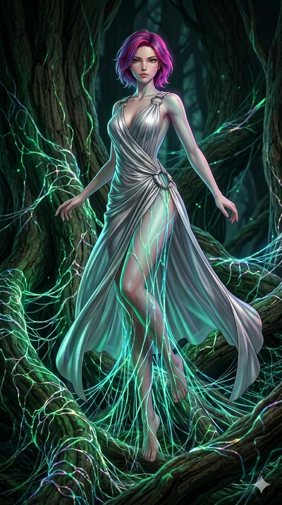 score_9, masterpiece, best quality, ultra-detailed, high-budget anime keyframe, Caucasian woman, strictly human ears. low angle full-body shot filling the entire 9:16 frame with her statuesque presence, stretching the vertical silhouette. jumping ami