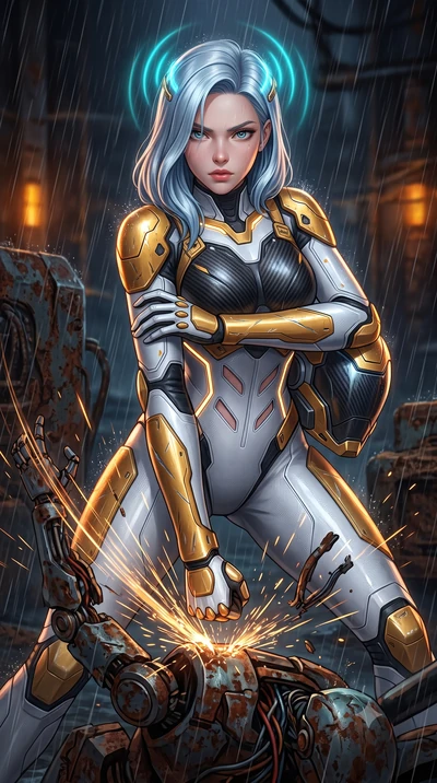 score_9, masterpiece, best quality, ultra-detailed, high-budget anime keyframe, semi-realistic 3D game render, editorial fashion photography, tasteful artistic composition, Korean woman. close-up cowboy shot from the waist and thighs up, the characte