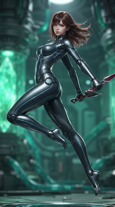 score_9, masterpiece, best quality, ultra-detailed, high-budget anime keyframe, editorial fashion photography, tasteful artistic composition, Korean woman. low angle full-body shot from head to toe showing her feet, filling the entire 9:16 vertical f