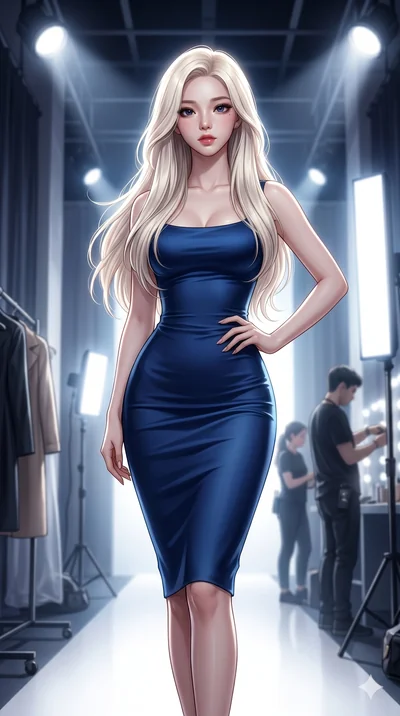 score_9, masterpiece, best quality, ultra-detailed, high-budget anime keyframe portrait, an incredibly beautiful Caucasian anime girl with pale skin anime girl. Low angle cowboy shot filling the frame. She has an absolutely perfect 8-heads proportion