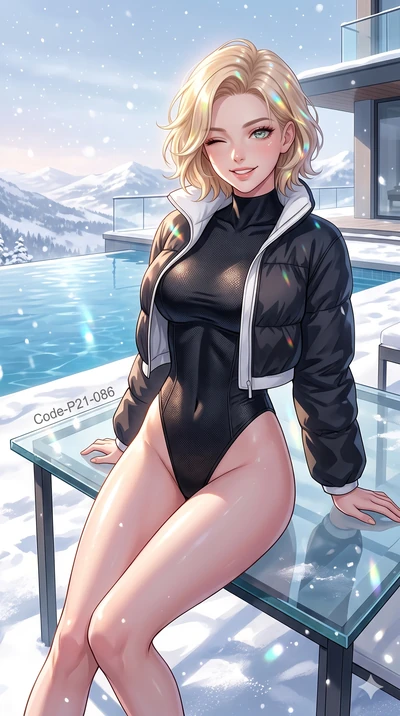 score_9, masterpiece, best quality, ultra-detailed, high-budget anime keyframe, vibrant anime aesthetic, Caucasian woman, strictly human ears. cowboy shot from the thighs up, character and outfit filling the frame for maximum presence. She is sitting
