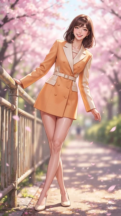 score_9, masterpiece, best quality, ultra-detailed, high-budget anime keyframe, editorial fashion photography, tasteful artistic composition, Korean woman. low angle full-body shot from head to toe showing her feet, filling the entire 9:16 vertical f