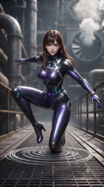 score_9, masterpiece, best quality, ultra-detailed, high-budget anime keyframe, editorial fashion photography, tasteful artistic composition, Korean woman. low angle full-body shot from head to toe showing her feet, filling the entire 9:16 vertical f