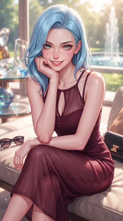 score_9, masterpiece, best quality, ultra-detailed, high-budget anime keyframe, editorial fashion photography, tasteful artistic composition, Korean woman. close-up cowboy shot from the waist and thighs up, the character dominates the composition, fi
