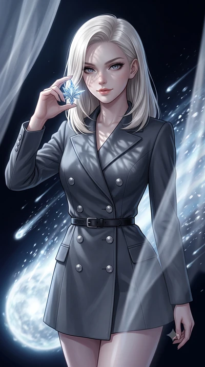 score_9, masterpiece, best quality, ultra-detailed, high-budget anime keyframe, editorial fashion photography, tasteful artistic composition, Caucasian woman, strictly human ears. close-up cowboy shot from the waist and thighs up, the character domin